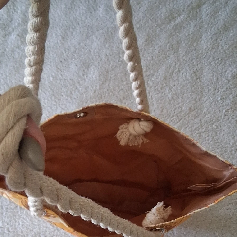 New Hawaiian Tropic Yellow Beach Tote Bag